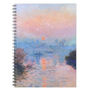 Sunset on the Seine Claude Monet Notebook
