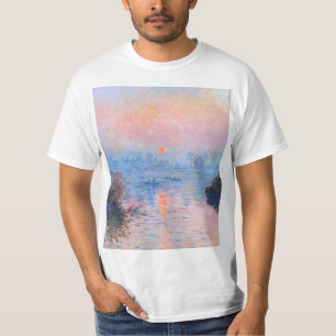 Sunset on the Seine Claude Monet   T-Shirt