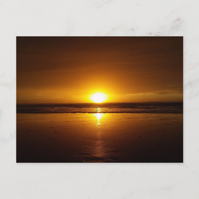 Sunset on the the Pacific Ocean... Postcard (Front)