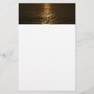 Sunset on the Water Abstract Photography Stationery