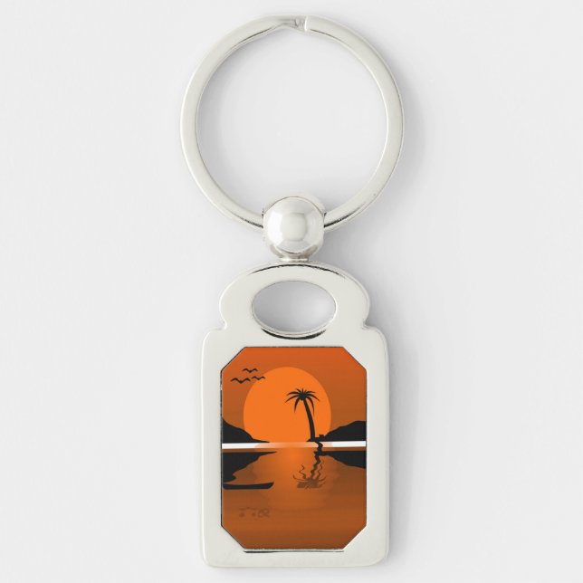 SUNSET ON THE WATER KEY RING (Front)