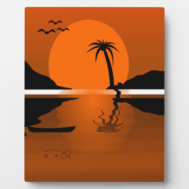 SUNSET ON THE WATER PLAQUE (Front)