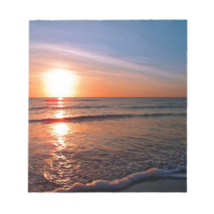 Sunset On Water Notepad