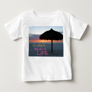 Sunset on White Sand Florida Beach Baby T-Shirt