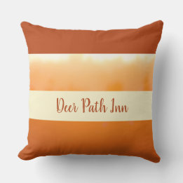 Sunset Orange Earthtone Fall Earth Tones Template Cushion