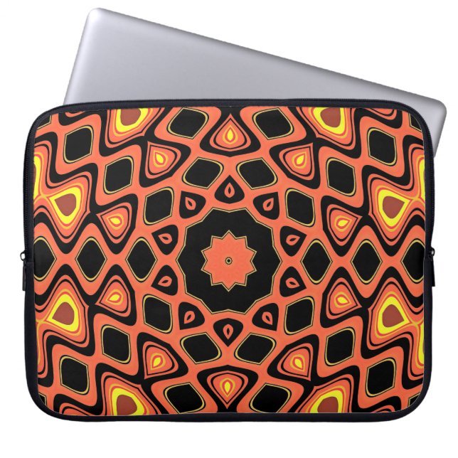 SUNSET ORANGE LAPTOP SLEEVE (Front)
