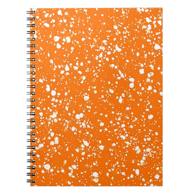 Sunset Orange Marble Notebook (Front)