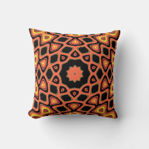 SUNSET ORANGE PATTERN CUSHION