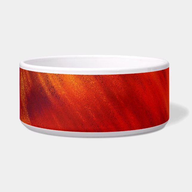 Sunset Orange Pet Bowl (Left)