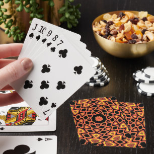 SUNSET ORANGE PLAYING CARDS