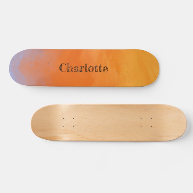 Sunset orange skateboard (Horz)