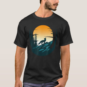 Sunset Outdoors Nature Animal Wildlife Forest Fox T-Shirt