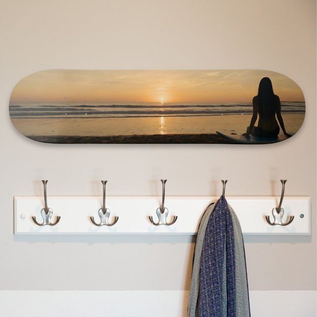 Sunset Over a Quiet Beach Skateboard (Creator Uploaded)