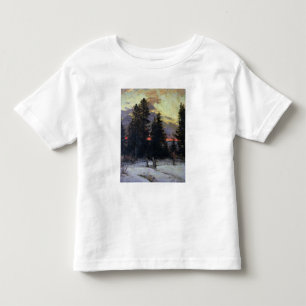 Sunset over a Winter Landscape, c.1902 Toddler T-Shirt