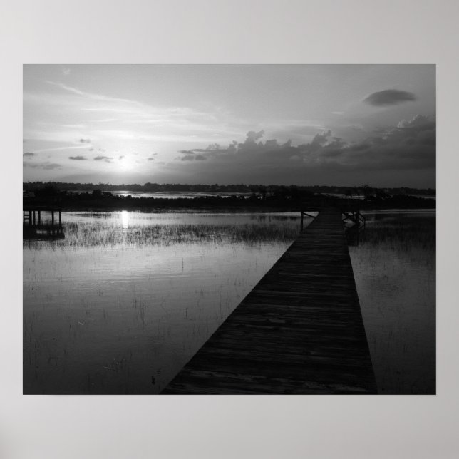 Sunset over Banks Channel Poster (Front)