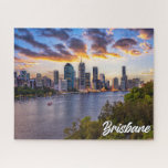 Sunset Over Brisbane, Australia Jigsaw Puzzle<br><div class="desc">This beautiful jigsaw puzzle features a photograph of the city of Brisbane,  Australia,  at sunset. This puzzle would make a truly delightful gift idea for friends,  family and colleagues.</div>