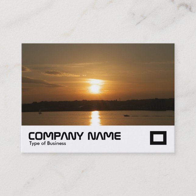 Sunset over Cardiff Bay Business Card (Front)