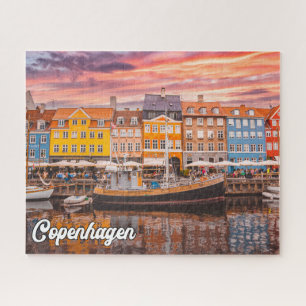 Sunset Over Copenhagen, Denmark Jigsaw Puzzle