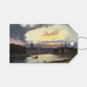 Sunset over Dresden (German City Landscape) Gift Tags