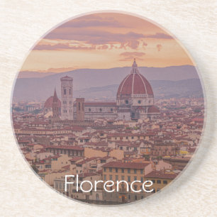 Sunset over Florence, Italy Coaster