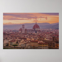 Sunset over Florence, Italy