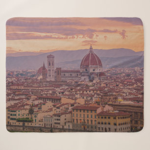 Sunset over Florence, Italy Sherpa Blanket