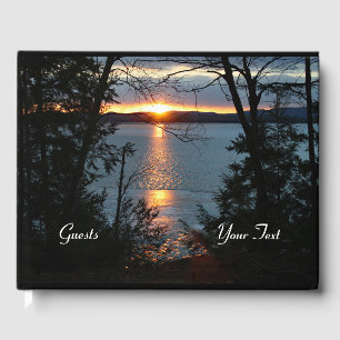 Sunset Over Forest Lake Guest Book