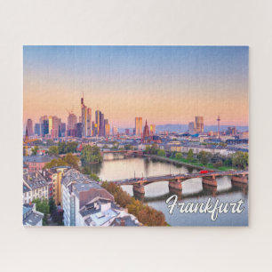 Sunset Over Frankfurt, Germany Jigsaw Puzzle
