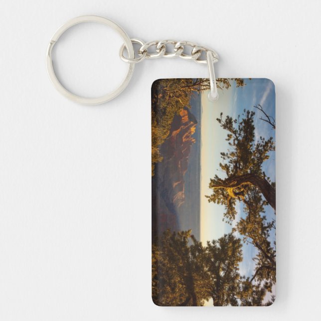 Sunset over Grand Canyon Key Ring (Front)