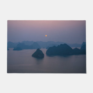 Sunset over Halong Bay - Vietnam, Asia Doormat