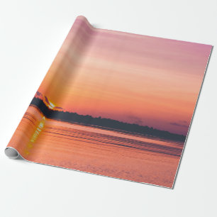 SUNSET OVER HORIZON WRAPPING PAPER