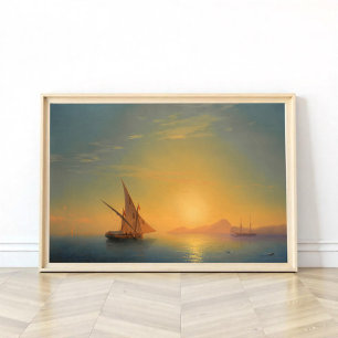 Sunset Over Ischia, Aivazovsky  Poster
