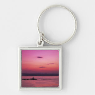 Sunset over Isle of Skye, from Mallaig, Key Ring