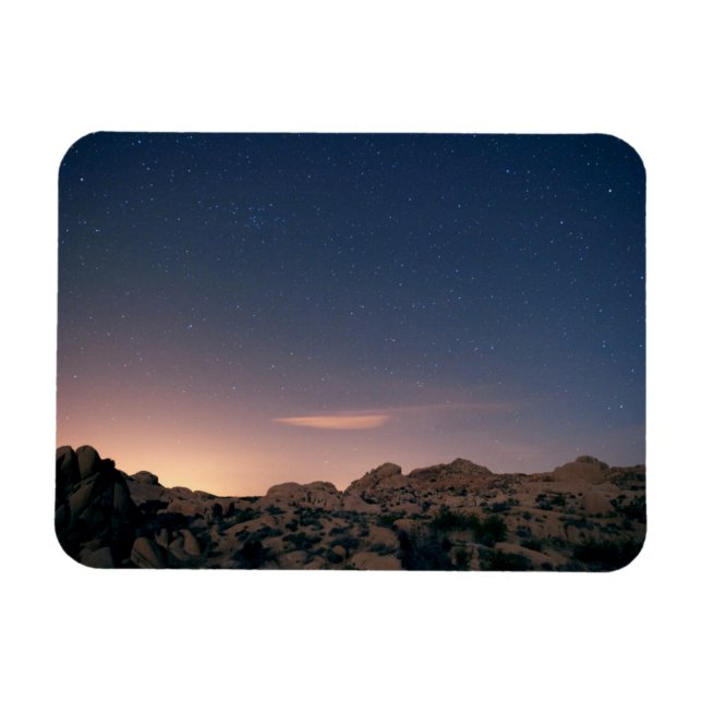Sunset Over Joshua Tree National Park Magnet (Horizontal)