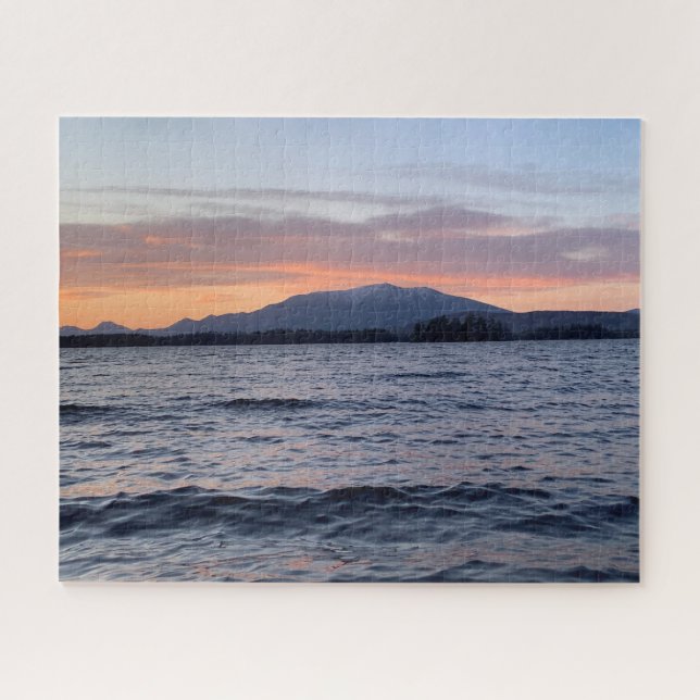 Sunset over Katahdin, Maine Jigsaw Puzzle (Horizontal)