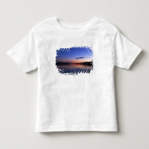 Sunset Over Lake Wabamun With Grass Toddler T-Shirt