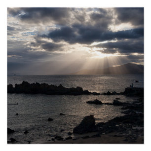 Sunset over Lanzarote Poster
