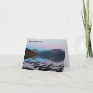 Sunset over Loch Fyne, Inveraray, Scotland Thank You Card