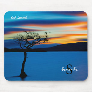 Sunset over Loch Lomond, Scotland Mouse Pad