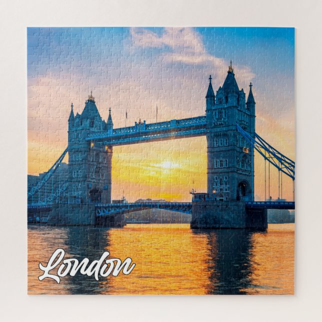 Sunset Over London, England, United Kingdom Jigsaw Puzzle (Vertical)
