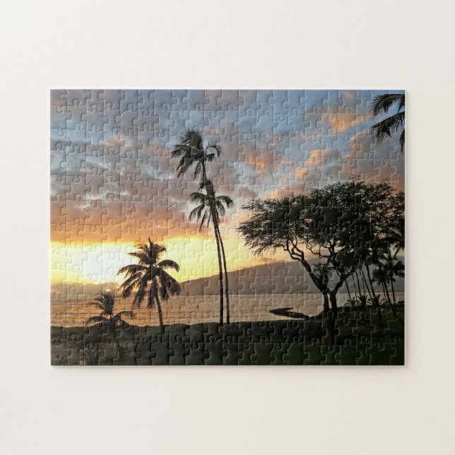 Sunset Over Maalaea Bay, Maui Jigsaw Puzzle (Horizontal)