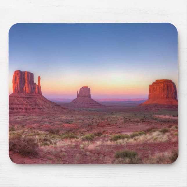 Sunset Over Monument Valley Arizona Mouse Pad (Front)