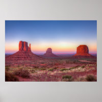 Sunset Over Monument Valley Arizona