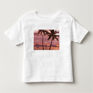 Sunset over Moorea from Sofitel Maeva Beach Toddler T-Shirt