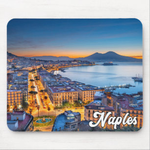 Sunset Over Naples, Italy Mouse Pad