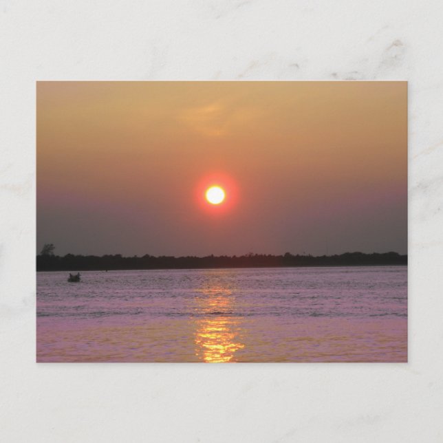 Sunset over New Jersey Postcard (Front)