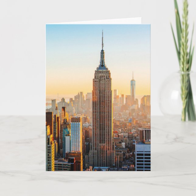 Sunset Over New York Card (Front)