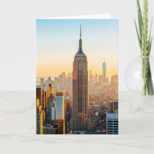 Sunset Over New York Card