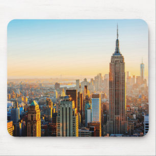 Sunset Over New York Mouse Pad
