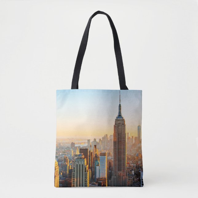 Sunset Over New York Tote Bag (Front)